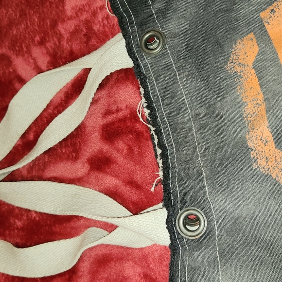 San Francisco SF Giants Shoulder Tote Bag Distressed Tie Dye Black Grey Orange - Picture 2 of 7